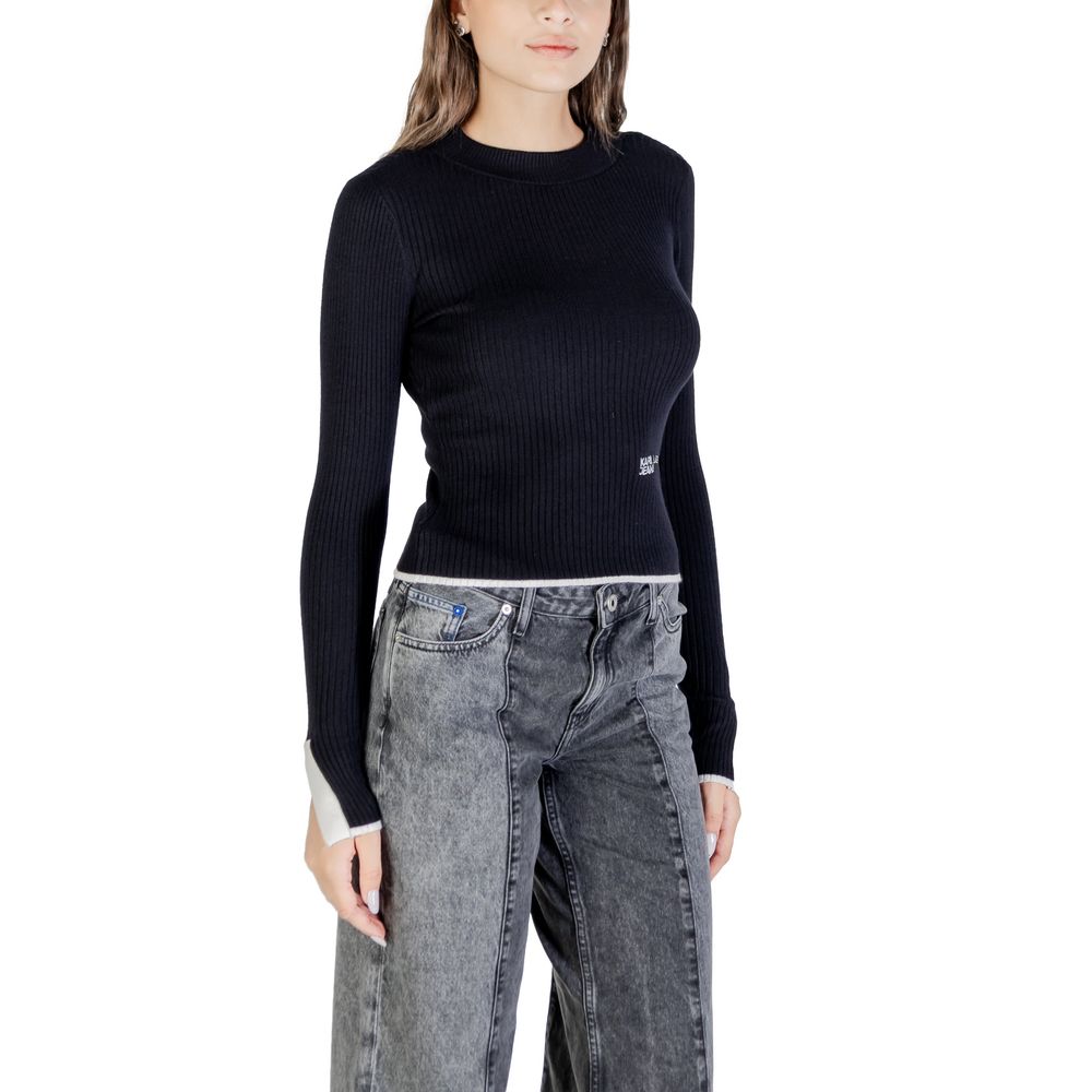Sweat-shirt noir en viscose Karl Lagerfeld