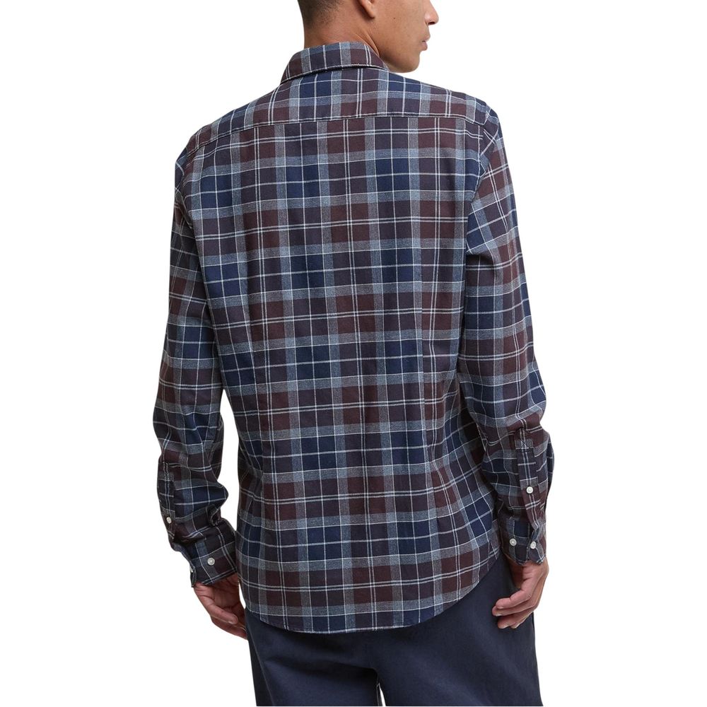 Chemise Barbour en coton bicolore à motifs