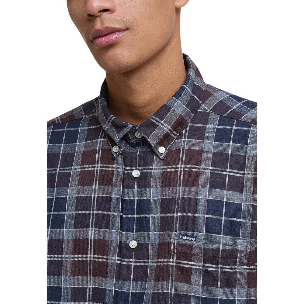 Chemise Barbour en coton bicolore à motifs
