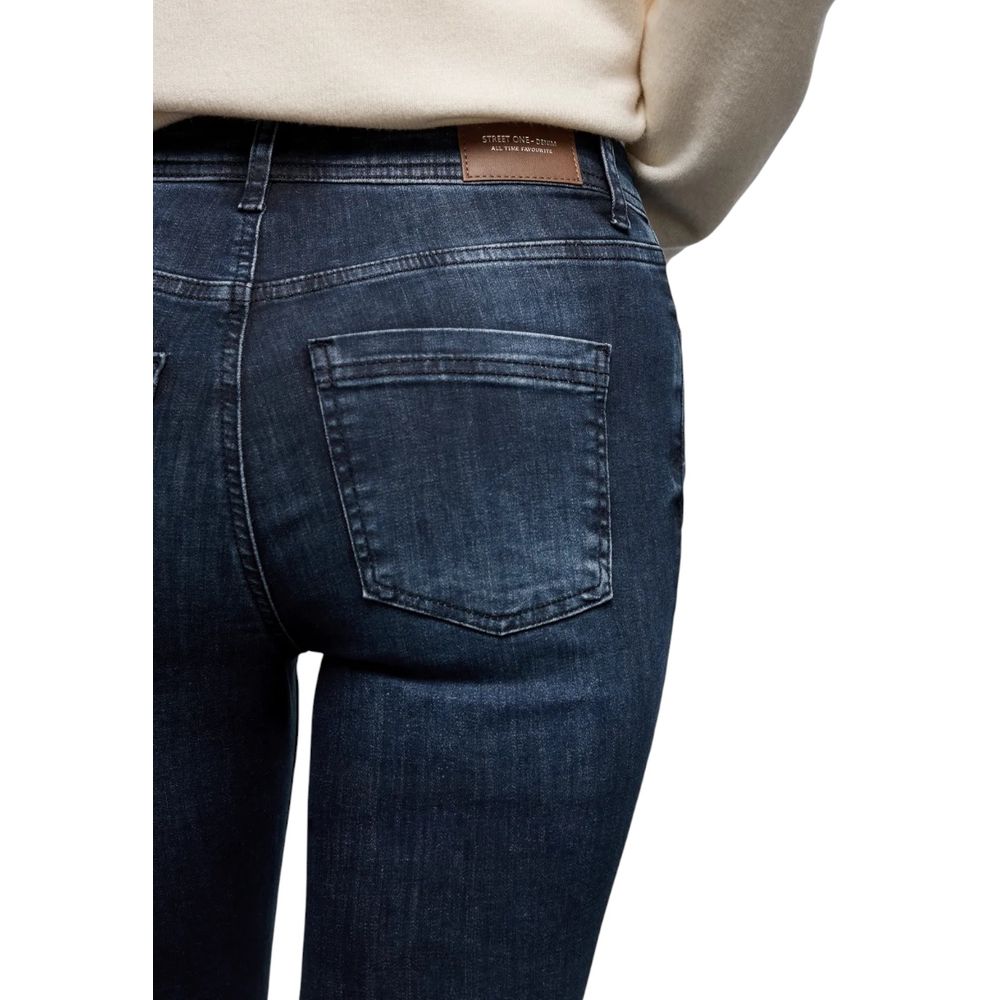 Jean slim en coton bleu Street One