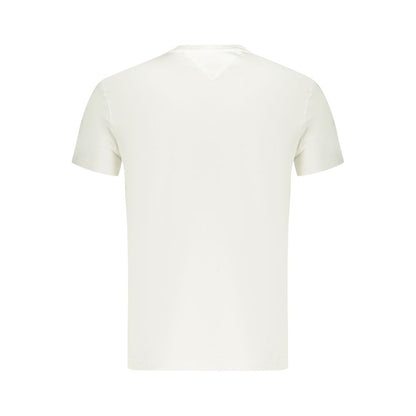 Maglietta da uomo in cotone bianco Tommy Hilfiger