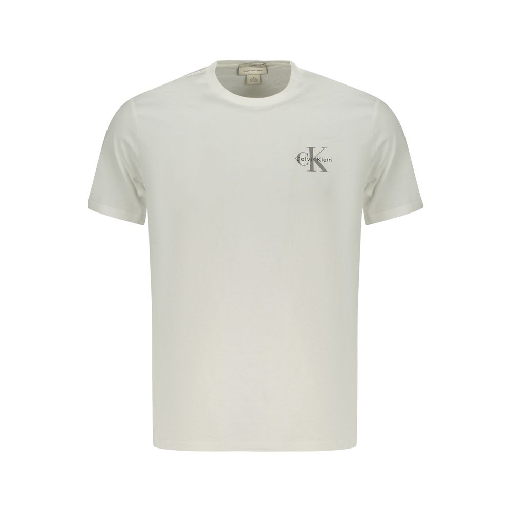 T-shirt Calvin Klein blanc en coton pour homme