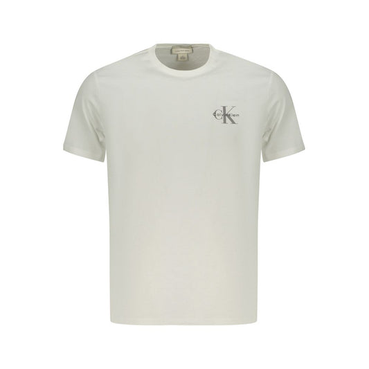 Maglietta da uomo in cotone bianco Calvin Klein