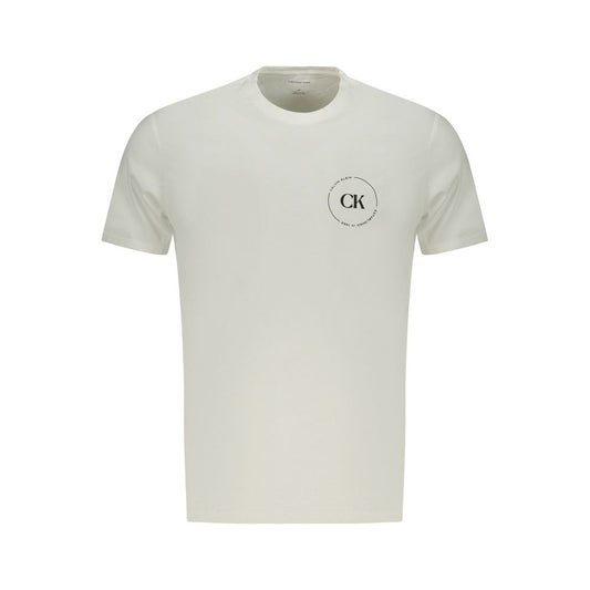 T-Shirt da uomo in cotone bianco Calvin Klein