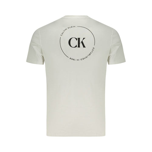 T-Shirt da uomo in cotone bianco Calvin Klein