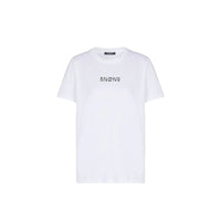 Maglietta bianca in cotone Balmain