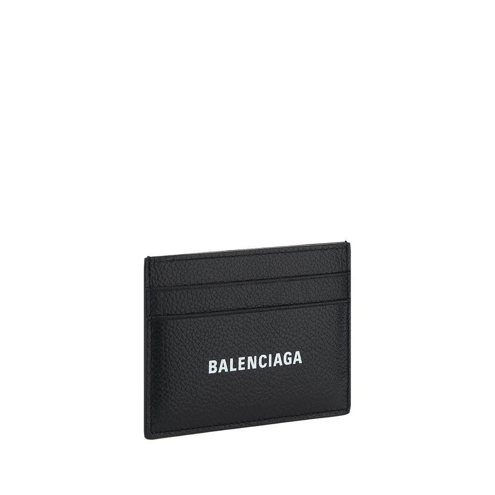 Portefeuille Balenciaga en cuir de veau noir Bos Taurus