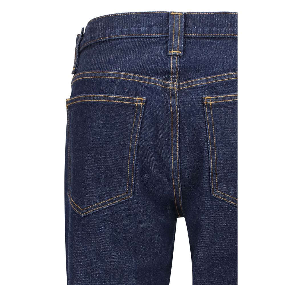 Jean droit en coton bleu Khaite
