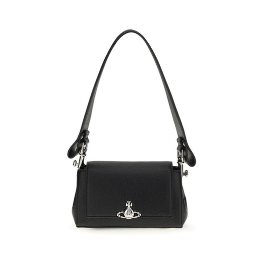 Borsa a tracolla Vivienne Westwood in poliuretano nero