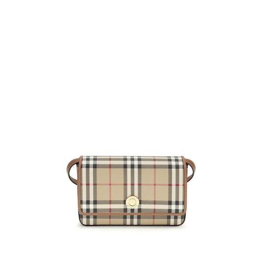 Portafoglio Burberry in poliuretano beige