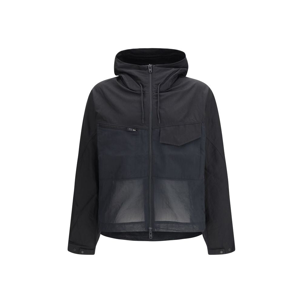 Y-3 Giacca Shell Nera in Cotone