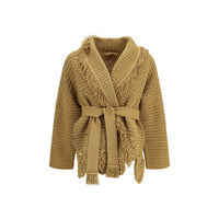 Alanui Gold Polyester Cardigan