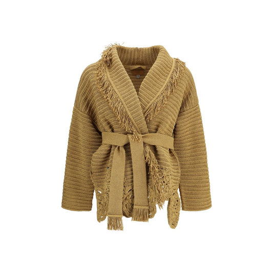 Cardigan Alanui in poliestere dorato