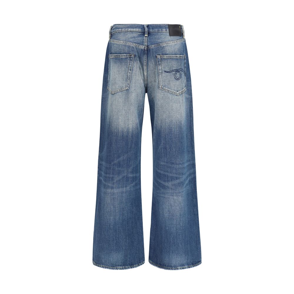 Jean décontracté R13 en coton bleu