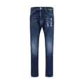 Dsquared² Jeans in Denim di Cotone Blu