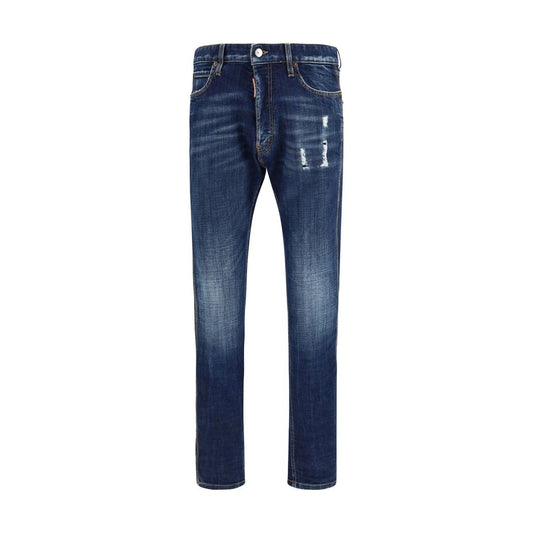 Dsquared² Jeans in Denim di Cotone Blu