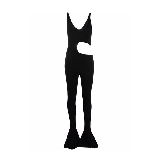 Tuta intera in viscosa nera Stella McCartney