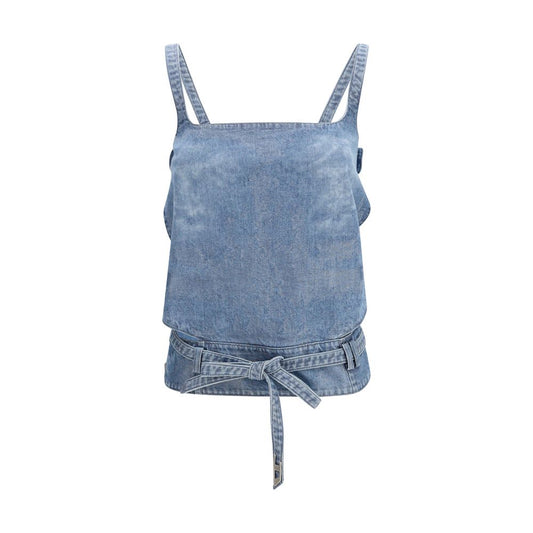 Camicia in denim blu Diesel