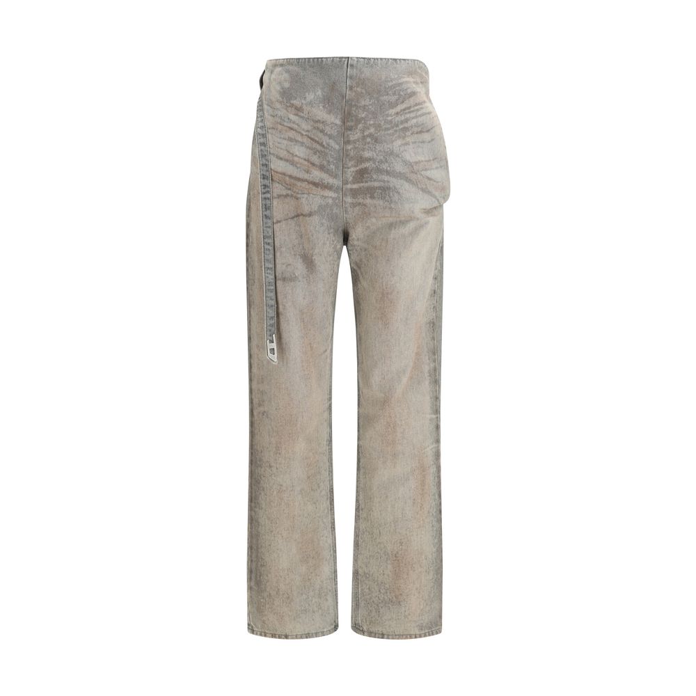 Jean slim Diesel en coton gris