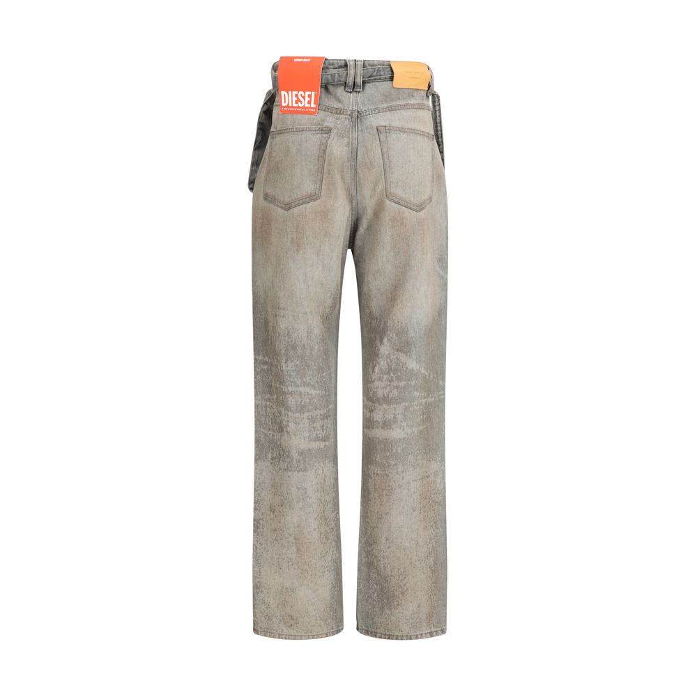 Jean slim Diesel en coton gris