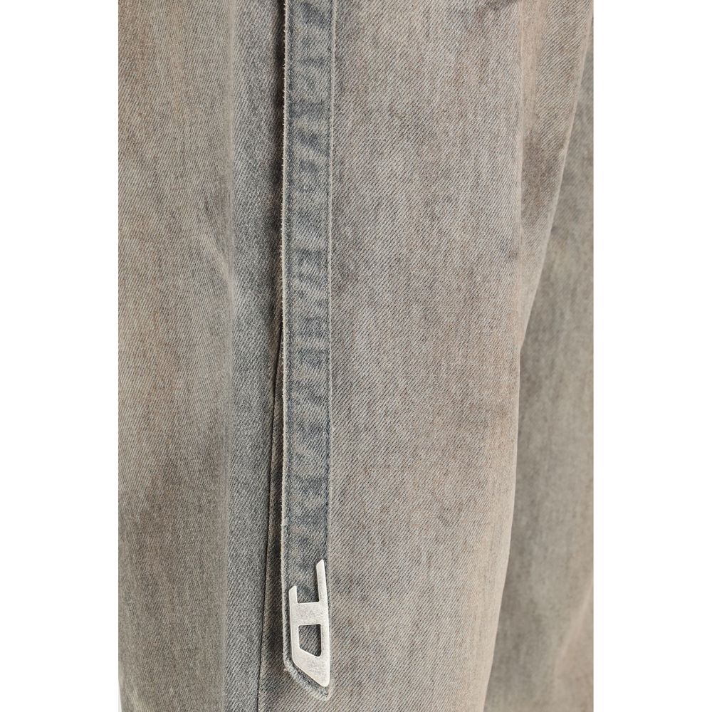 Jean slim Diesel en coton gris