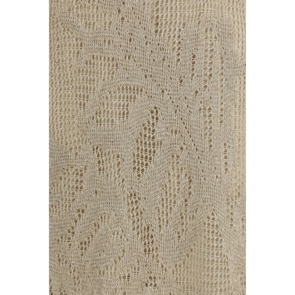 Robe décontractée Brunello Cucinelli en lin beige