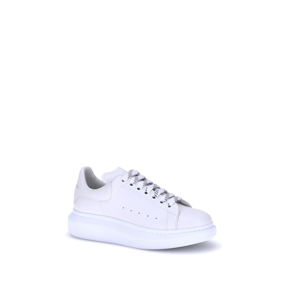 Alexander McQueen Sneakers platform in pelle di vitello bianca Bos Taurus