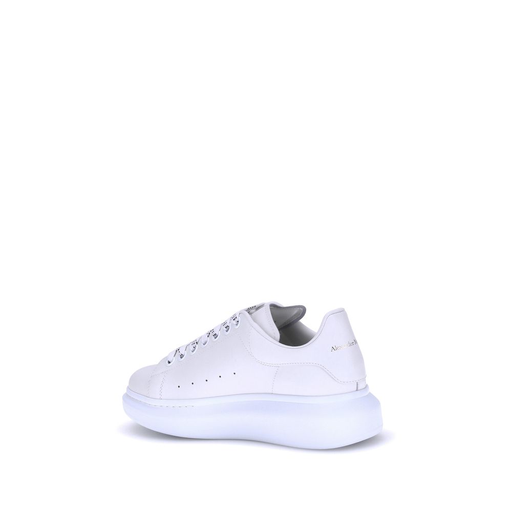 Alexander McQueen Sneakers platform in pelle di vitello bianca Bos Taurus