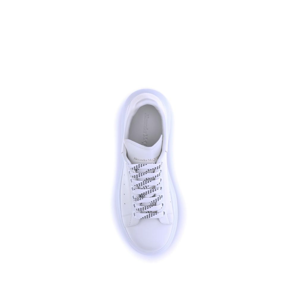 Alexander McQueen Sneakers platform in pelle di vitello bianca Bos Taurus
