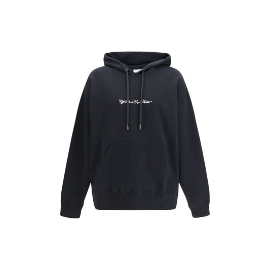 Felpa Off-White in cotone nera