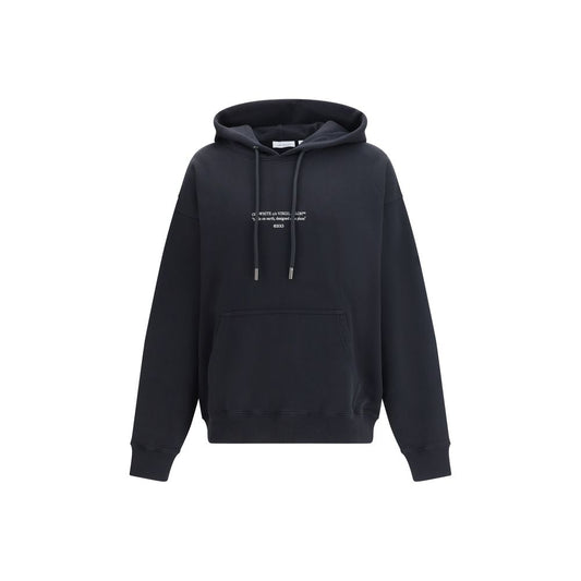 Felpa Off-White in cotone nera