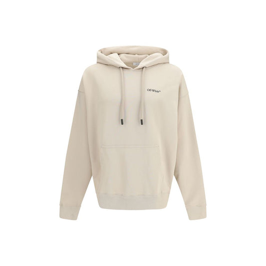 Felpa Off-White in cotone beige