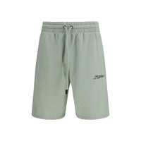Off-White Bicolor Cotton Bermuda Shorts
