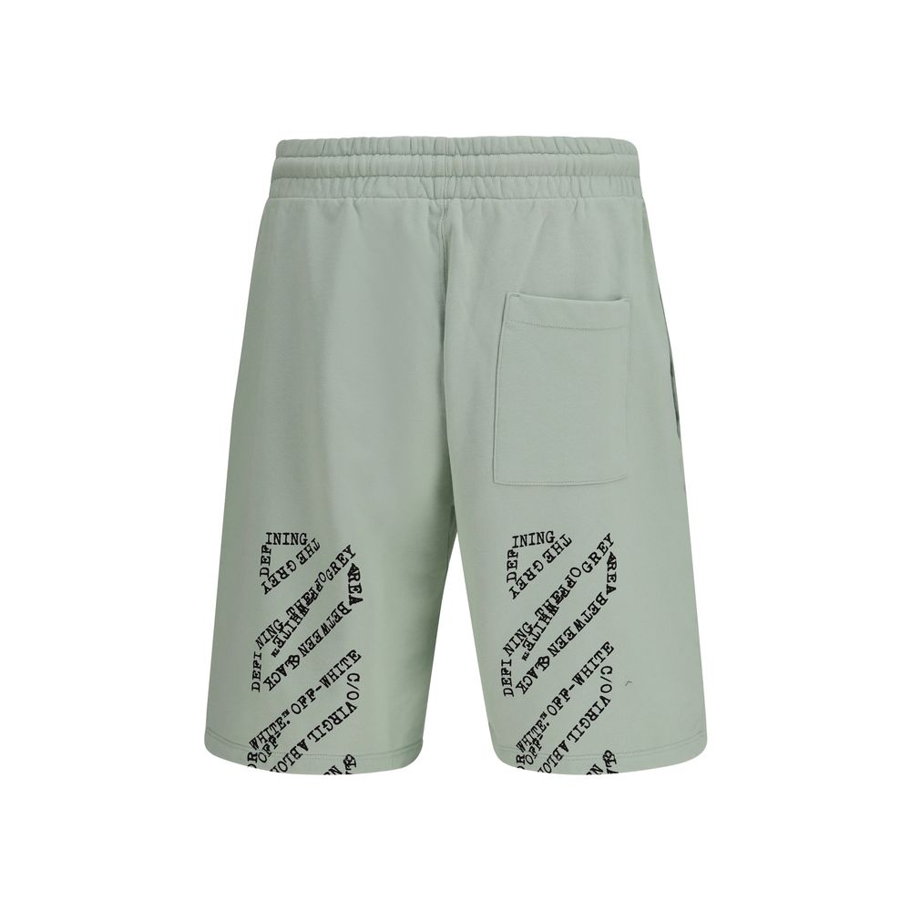 Short bermuda bicolore en coton Off-White