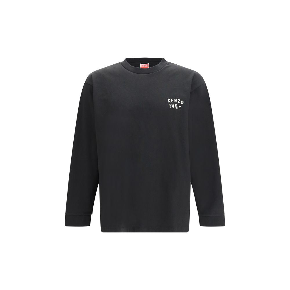 T-shirt Kenzo a maniche lunghe in cotone nero
