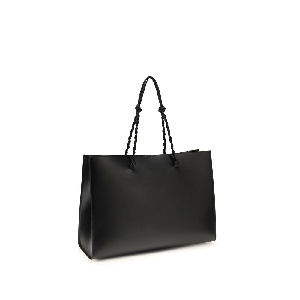 Sac à bandoulière Jil Sander en cuir de veau noir Bos Taurus