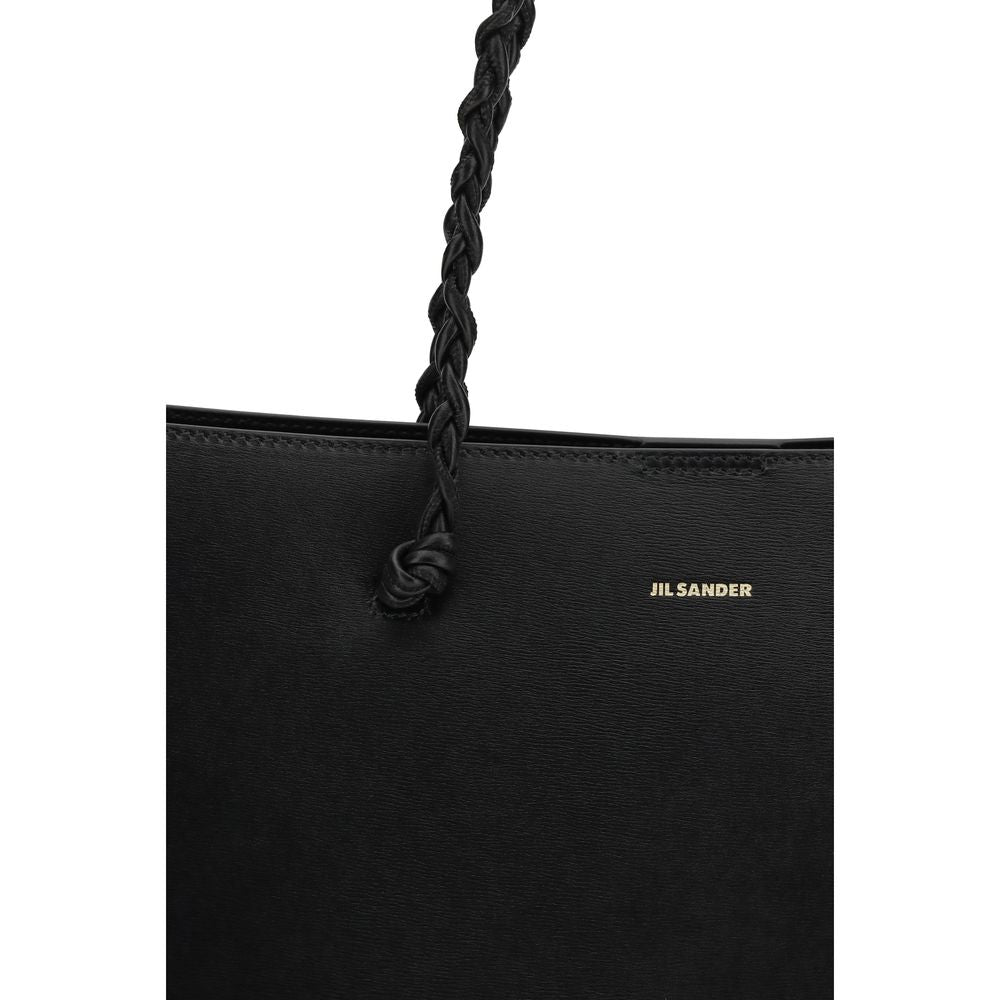 Sac à bandoulière Jil Sander en cuir de veau noir Bos Taurus