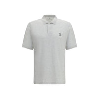 Polo Brunello Cucinelli in cotone grigio