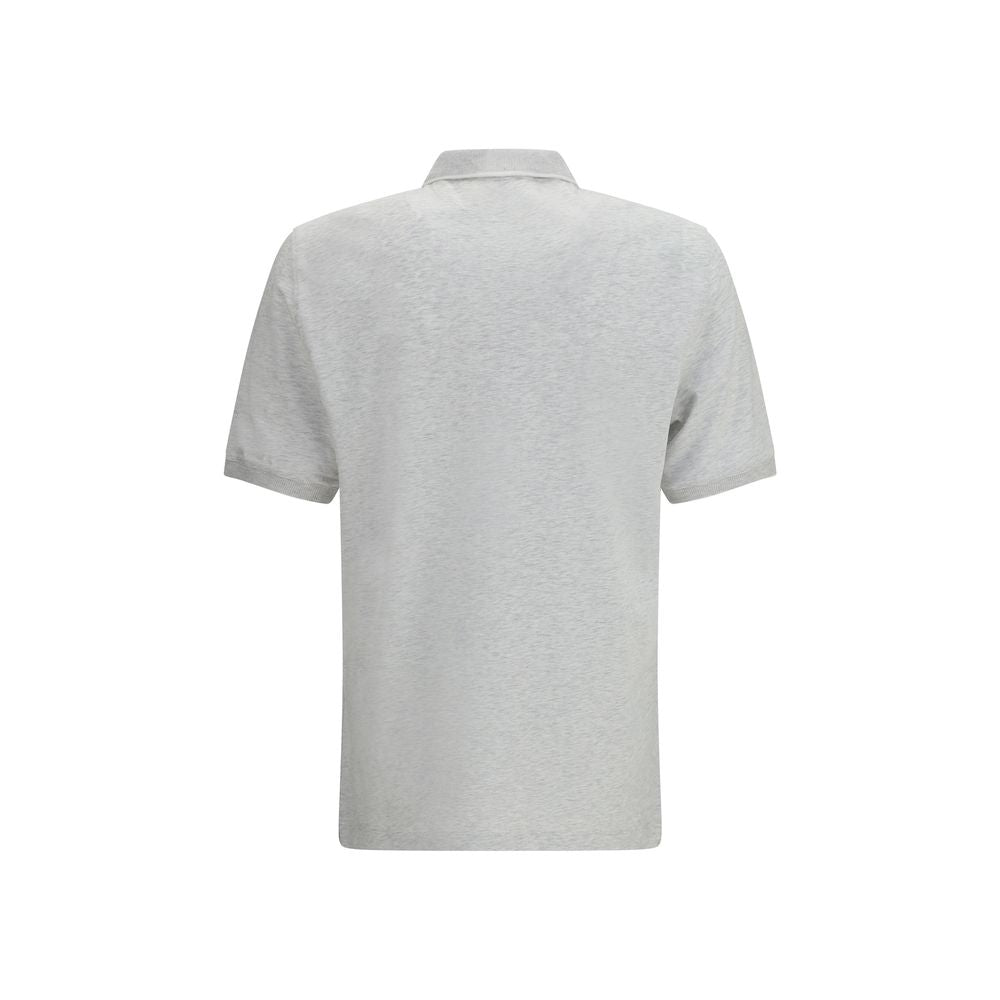 Polo Brunello Cucinelli in cotone grigio
