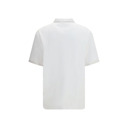 Polo Brunello Cucinelli in cotone bianco
