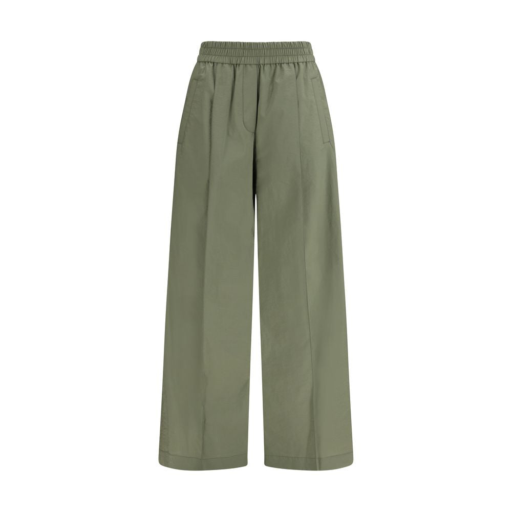 Brunello Cucinelli Pantaloni casual in cotone bicolore