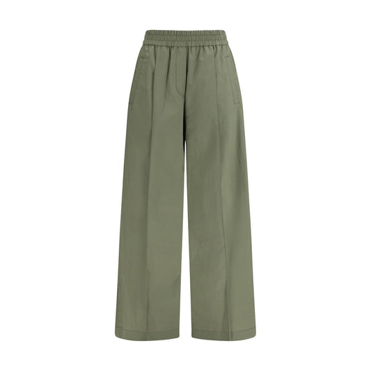 Brunello Cucinelli Pantaloni casual in cotone bicolore