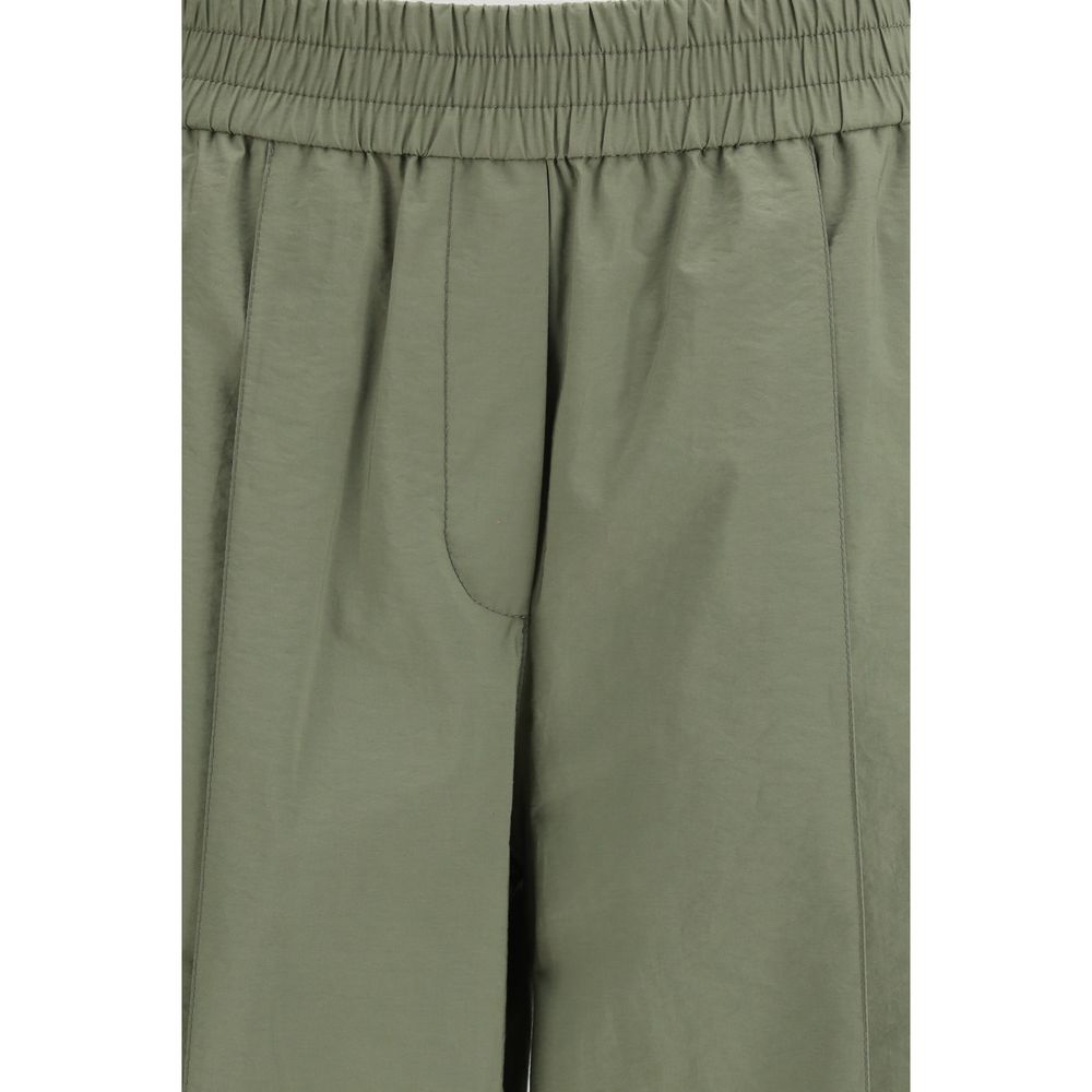 Brunello Cucinelli Pantaloni casual in cotone bicolore