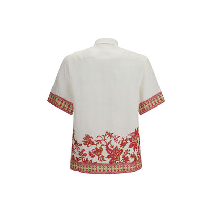 Chemise en lin à motifs multicolores Etro