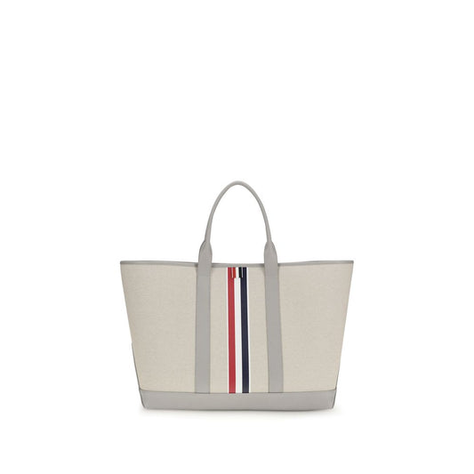 Borsa a tracolla Thom Browne in tessuto grigio
