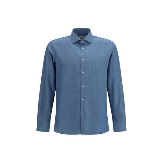Camicia Brooksfield in cotone blu