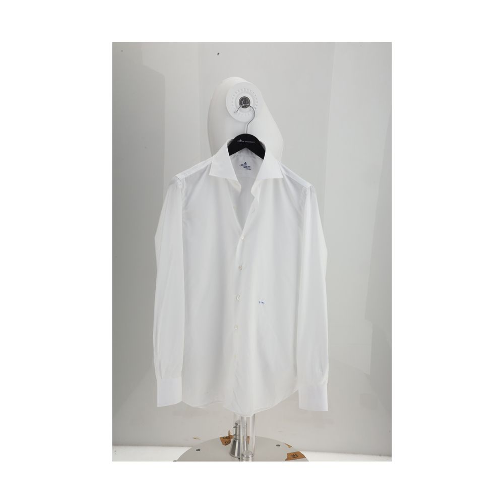 Chemise habillée Finamore en coton blanc