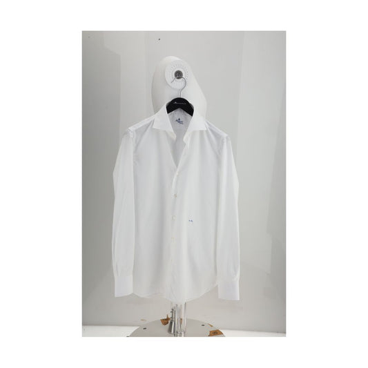 Camicia elegante Finamore in cotone bianco