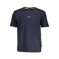 T-shirt da uomo Hugo Boss in cotone biologico blu