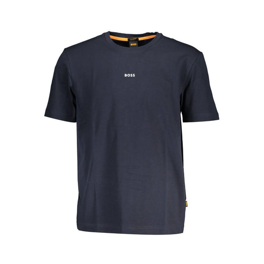 T-shirt da uomo Hugo Boss in cotone biologico blu